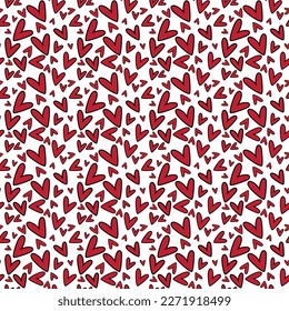 Valentine's Day Love Seamless Pattern - Festive Valentine theme repeating pattern design