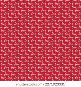 Valentine's Day Love Seamless Pattern - Festive Valentine theme repeating pattern design