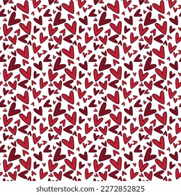 Patrón de amor sin foco de San Valentín - Diseño de repetición de tema de San Valentín festivo