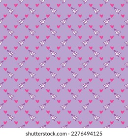 Valentine's Day Love Seamless Pattern - Festive Valentine theme repeating pattern design