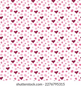 Valentine's Day Love Seamless Pattern - Festive Valentine theme repeating pattern design