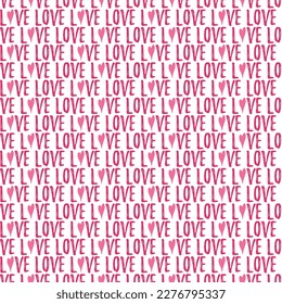 Valentine's Day Love Seamless Pattern - Festive Valentine theme repeating pattern design