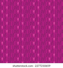 Valentine's Day Love Seamless Pattern - Festive Valentine theme repeating pattern design