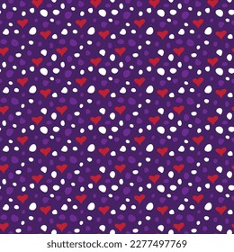 Valentine's Day Love Seamless Pattern - Festive Valentine theme repeating pattern design