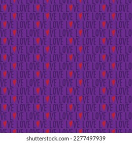 Valentine's Day Love Seamless Pattern - Festive Valentine theme repeating pattern design