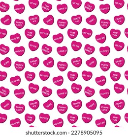Patrón de amor sin foco de San Valentín - Diseño de repetición de tema de San Valentín festivo