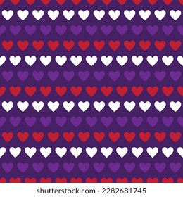 Valentine's Day Love Seamless Pattern - Festive Valentine theme repeating pattern design