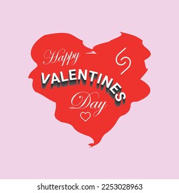Forma y texto de amor del día de San Valentín 