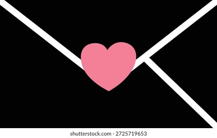 Valentinstag Liebe einfache Umschlag Muster;