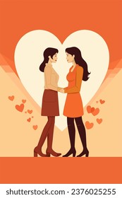 Valentines day love vector illustration card design