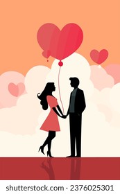 Valentines day love vector illustration card design