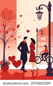 Valentines day love vector illustration card design