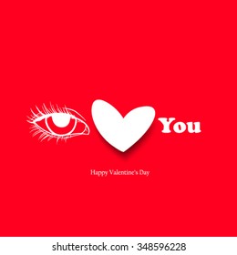 Valentines Day I Love you Design Background