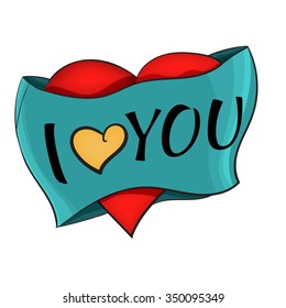 Valentine's Day I Love You Greeting card Vector