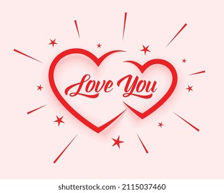 Valentinstag Liebe für die Nachrichtenkartengestaltung