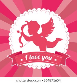 Valentines day lovely card  graphic design