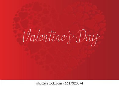 Valentine's Day. Many hearts in one.