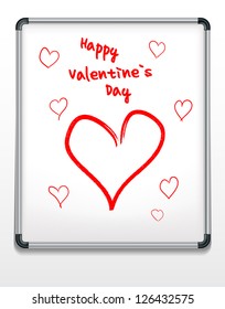 Valentines Day Marker Board eps10