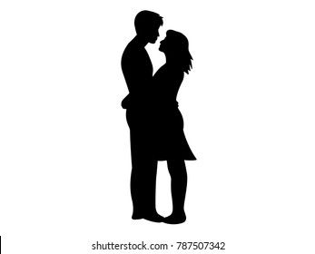 23,686 Hugging couple silhouette Images, Stock Photos & Vectors ...