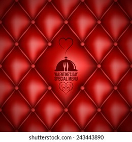 valentines day menu design background