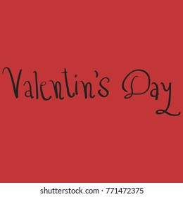 Valentine's Day Message Card Concept