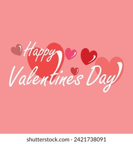 Valentine's day minimalist greeting card background