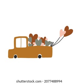 valentine's day, modern minimalist boho style design. love messages and cards, love symbol and magic elements