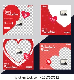 Valentines Day New Awesome Social Media Post Design Template