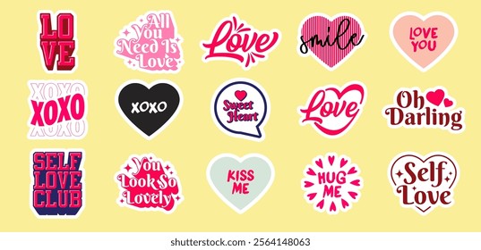 The Valentine's Day Nice Sticker Collection is a charming assortment of elegant, heartwarming designs that celebrate love and kindness in a refined way.