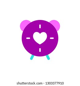 Valentines day, oclock icon. Element of Web Valentine day icon for mobile concept and web apps. Detailed Valentines day, oclock icon can be used for web and mobile