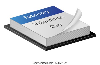 Valentines day on a calender