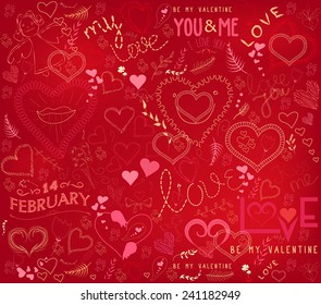 valentines day ornate background