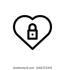 Valentine's Day, Outline, Romantic, Gift, Present, Romance, Flat Icon Logo Illustration Vector Isolated. Suitable for Web Design, Logo, App. 

