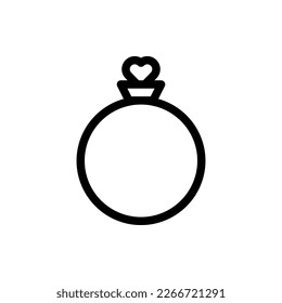 Valentine's Day, Outline, Romantic, Gift, Present, Romance, Flat Icon Logo Illustration Vector Isolated. Suitable for Web Design, Logo, App. 

