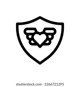 Valentine's Day, Outline, Romantic, Gift, Present, Romance, Flat Icon Logo Illustration Vector Isolated. Suitable for Web Design, Logo, App. 

