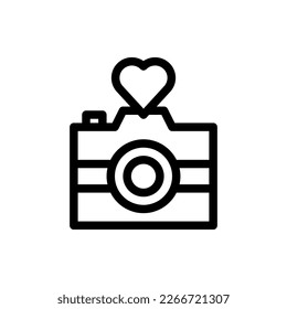 Valentine's Day, Outline, Romantic, Gift, Present, Romance, Flat Icon Logo Illustration Vector Isolated. Suitable for Web Design, Logo, App. 

