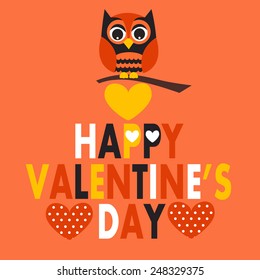Valentines day owl
