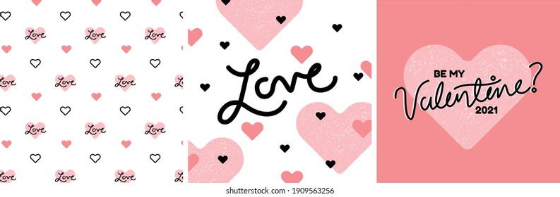 Valentines Day Pack for 2021, Patterns, Posters