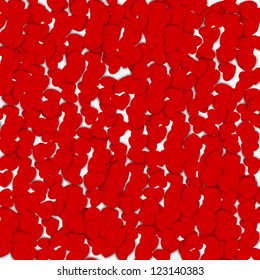 Valentines day paper heart backgroung, vector illustration
