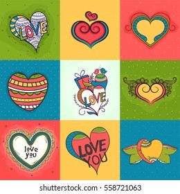 Valentine's Day Party Celebration Flyer, Banner, Pamphlet or Invitation with splash in Heart shape.