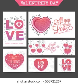 Valentine's Day Party Celebration Flyer, Banner, Pamphlet or Invitation with splash in Heart shape.