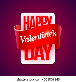 Valentines Day party flyer with hand made lettering. Vector illustration.