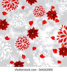 Valentine's Day Party Invitation with hearts 
