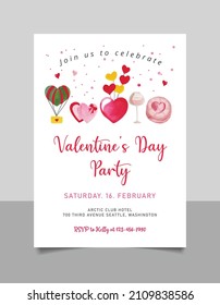 Valentines Day Party Invitation | Valentine Birthday Invitation | Sweetheart First Birthday Invite | Party Invite | Kids Valentines party