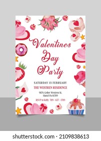 Valentines Day Party Invitation | Valentine Birthday Invitation | Sweetheart First Birthday Invite | Party Invite | Kids Valentines party