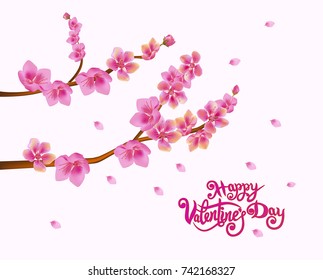 Valentines Day Party Poster Design. Template of invitation,  poster or greeting card.  