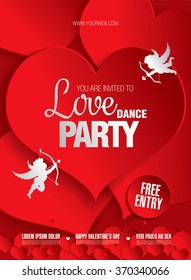 Valentine's day party. Vector illustration