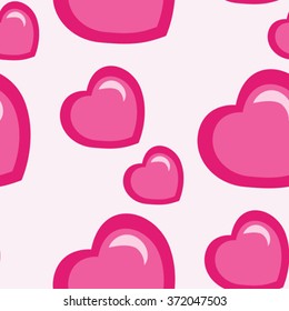 valentines day pattern, abstract seamless texture, vector art illustration