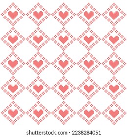 Valentine's day pattern background, Hearts pattern seamleas, love pattern.