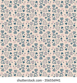 Valentine's Day pattern. Background with hearts